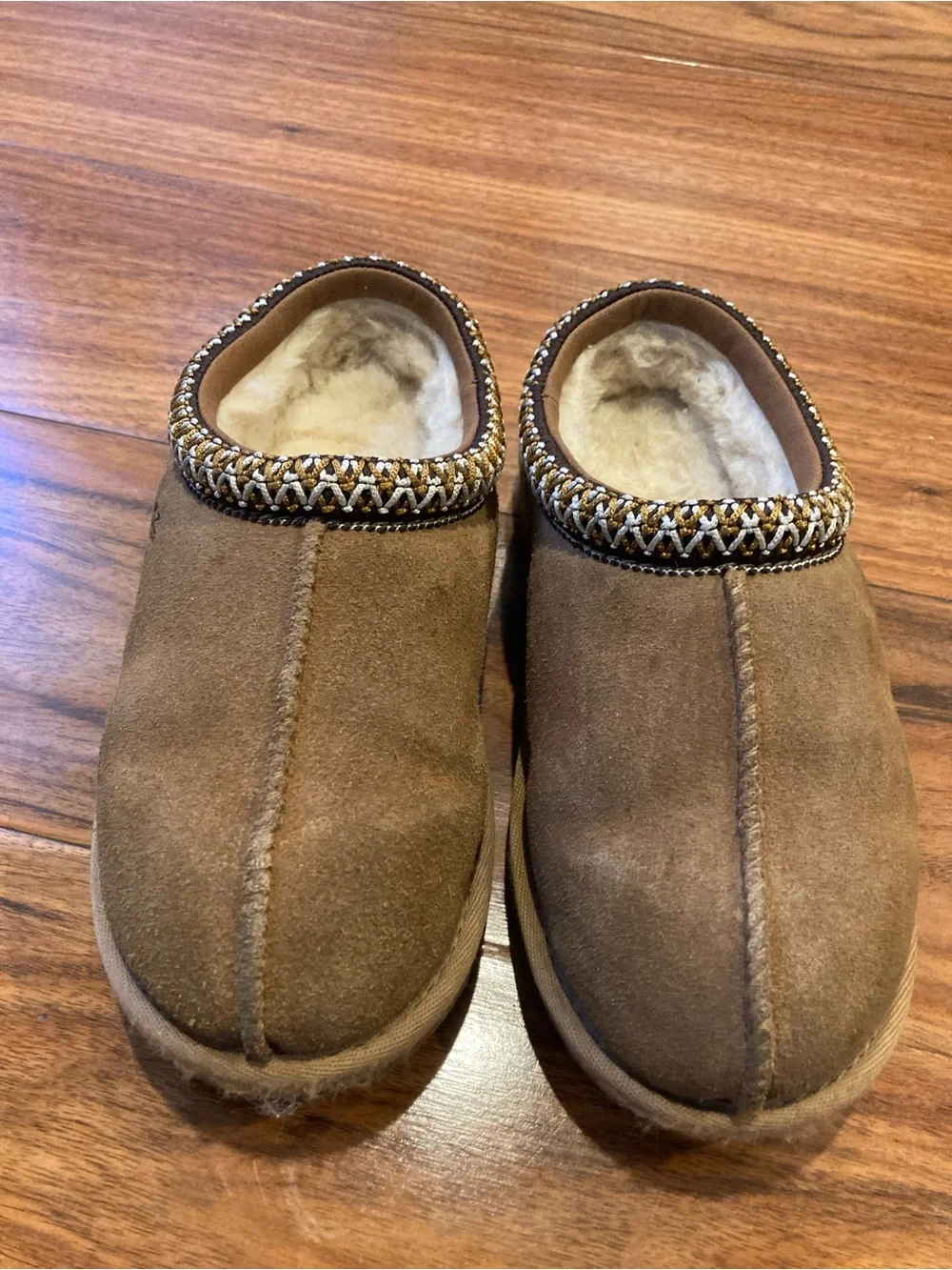 UGG Brand Big Kids 1019066K Tasman Chestnut Shoes Slippers Sandals Size 13